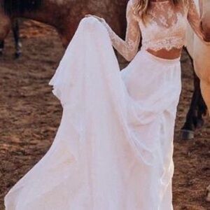 Lulu's White Lace Wedding Dress